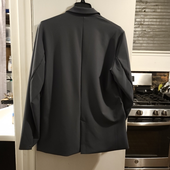 Men's grey performance blazer - Picture 2 of 6